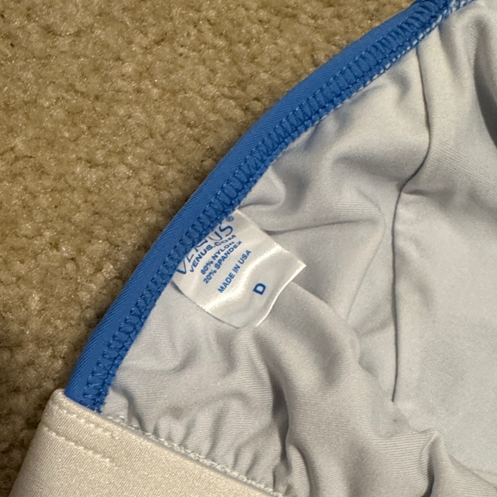 Venus Blue and White Bikini Set size 8/D - Picture 6 of 8